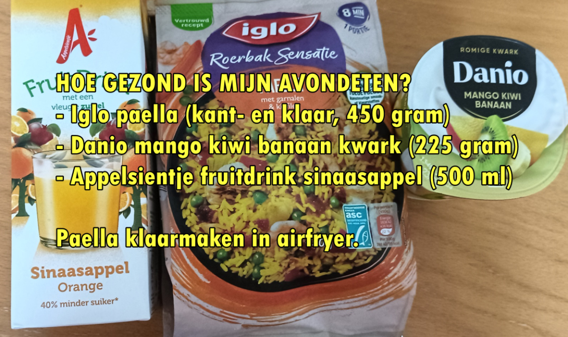 Hoe gezond is mijn avondeten op 27-8-2024? 