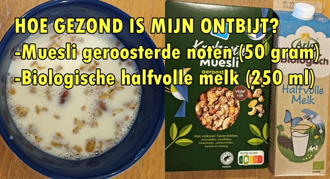 Muesli met halfvolle melk